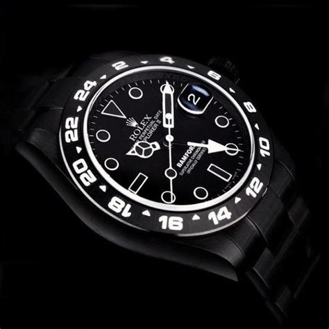 rolex se explorer ii stealth ghost by bamford watch dept